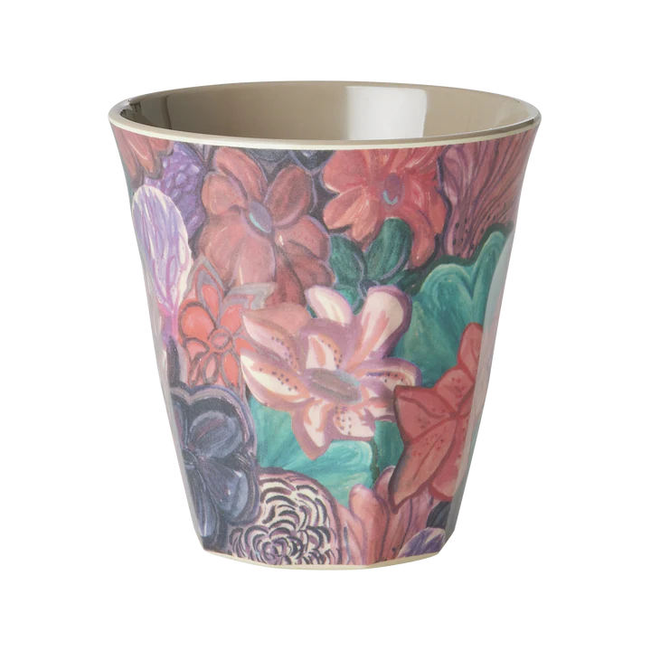Melamine cup medium - Rice Forest Flower