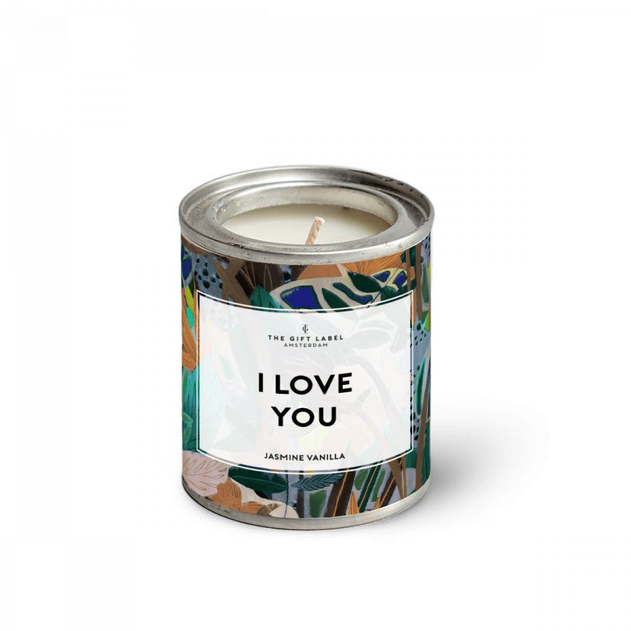 Geurkaars in blik I love you - Jasmine Vanilla