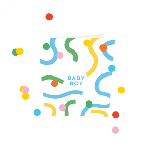 Confetti kaart - Baby Boy