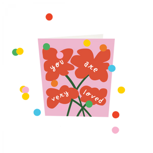 Confetti kaart - You are very loved