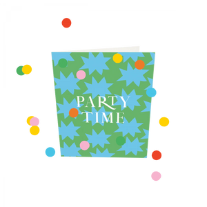 Confettikaart - Party time