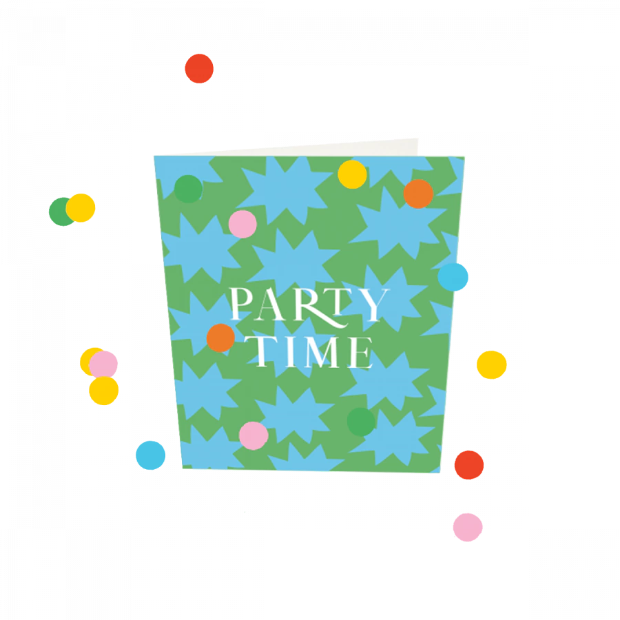 Confettikaart - Party time