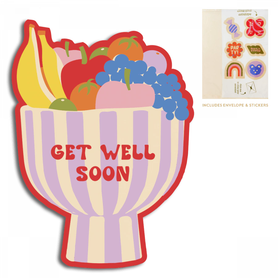 Cut out kaart - Get well soon