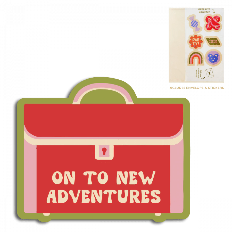 Cut out kaart - On to new adventures