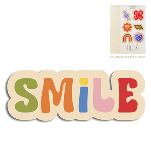 Cut out kaart - Smile