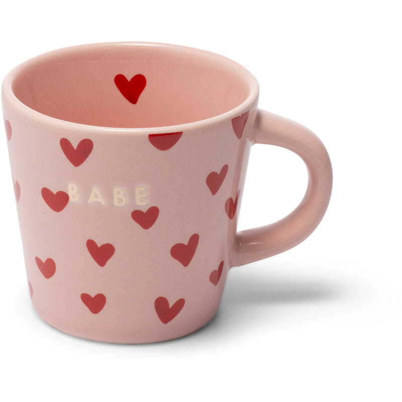 Espresso kopje - Babe roze hartjes