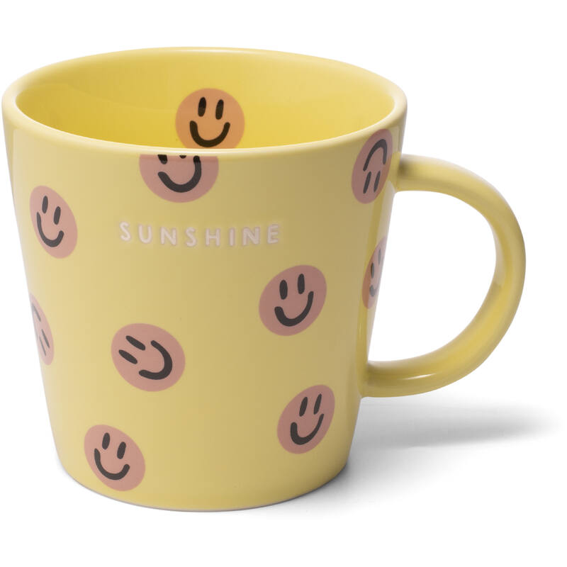 Tea mug - Sunshine smileys geel