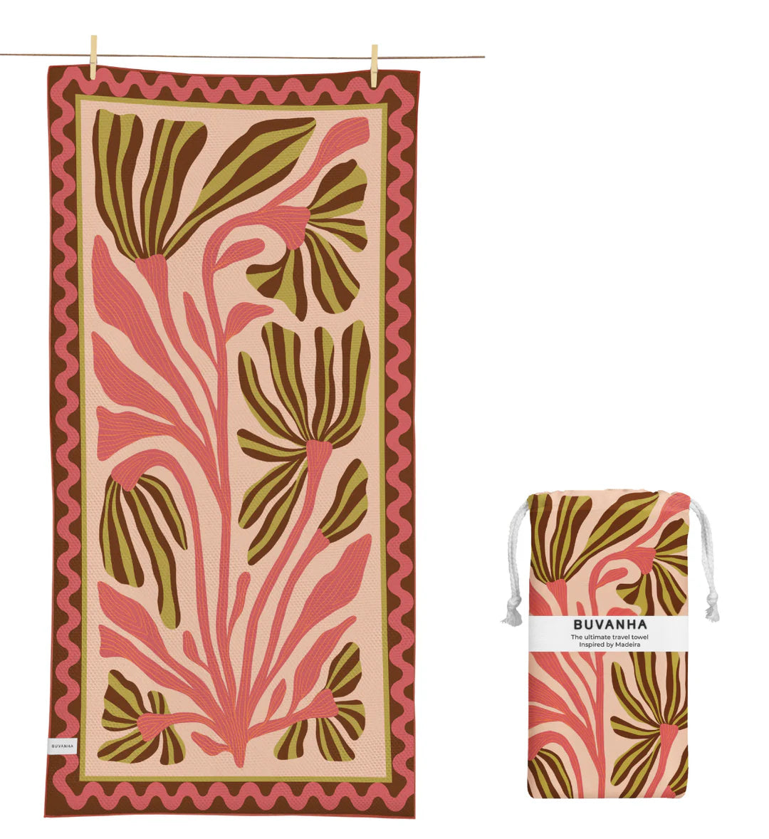 BUVANHA Travel handdoek - Madeira M