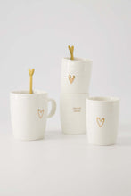 Afbeelding in Gallery-weergave laden, Zusss - Koffiemok hartje - Wit/goud
