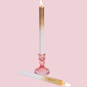 LED Pillar Kaars - Gold Fade