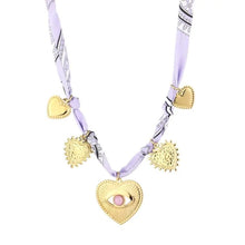 Afbeelding in Gallery-weergave laden, Bedelketting stof - Paars
