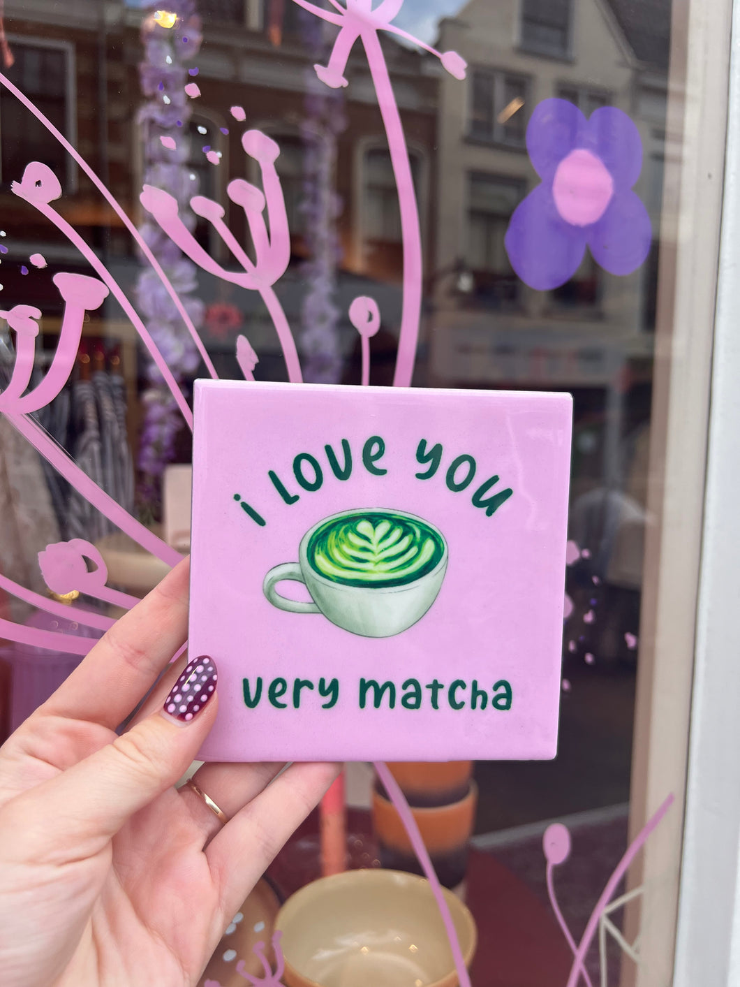 Tegeltje - I love you very matcha