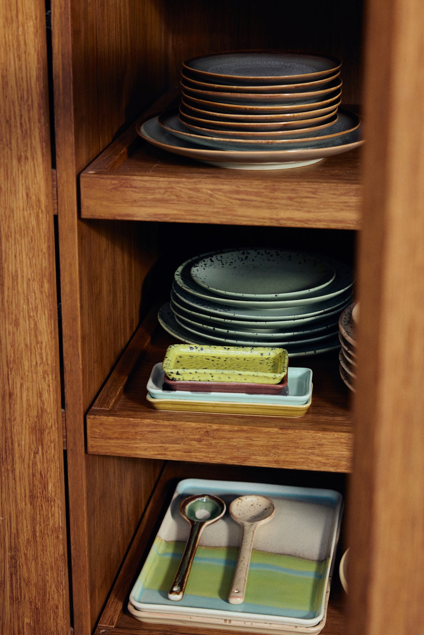 Hkliving 70s ceramics - Serving spoons Hills (set of 2)