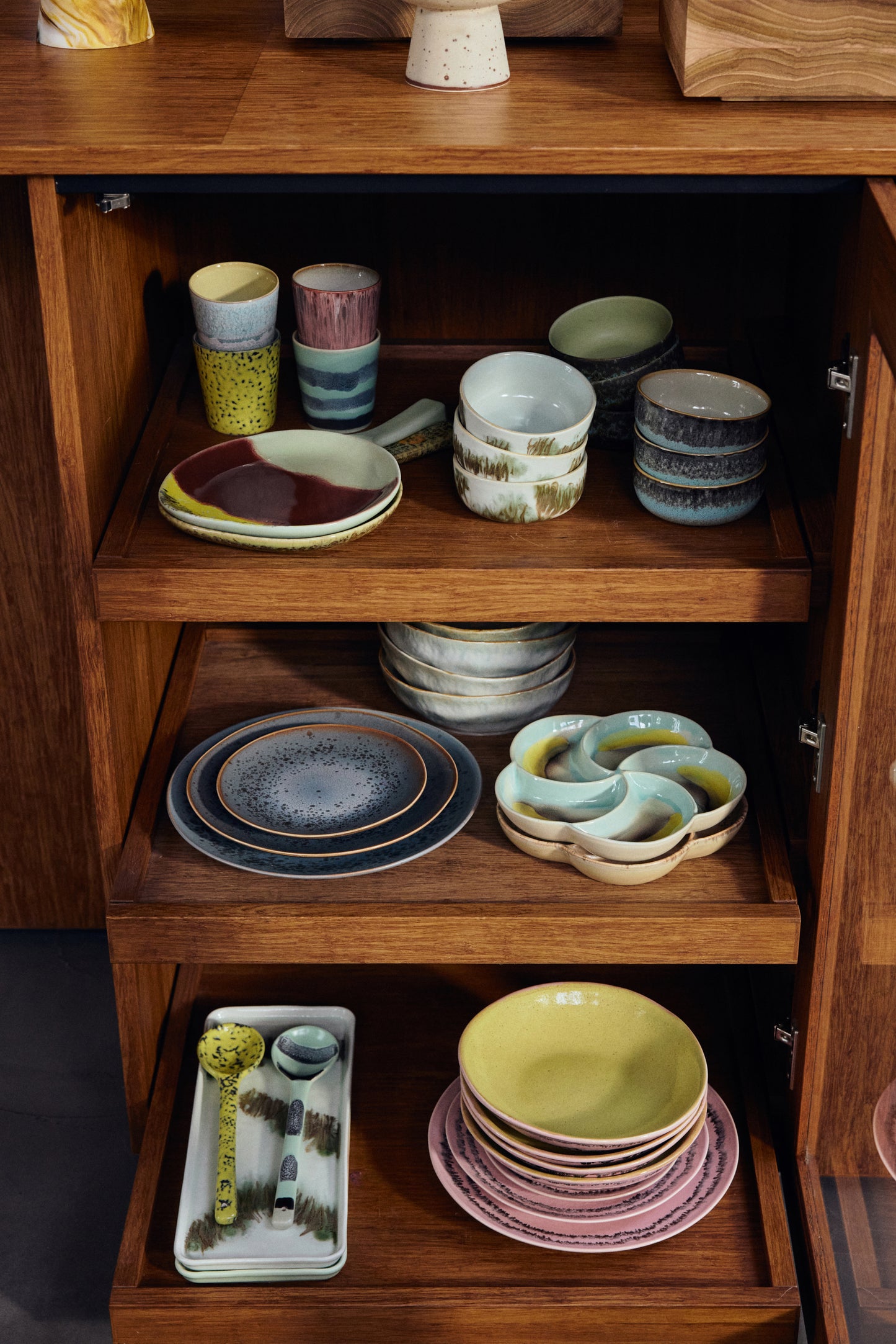 Hkliving 70s ceramics - Side plates Bubble (set of 2)
