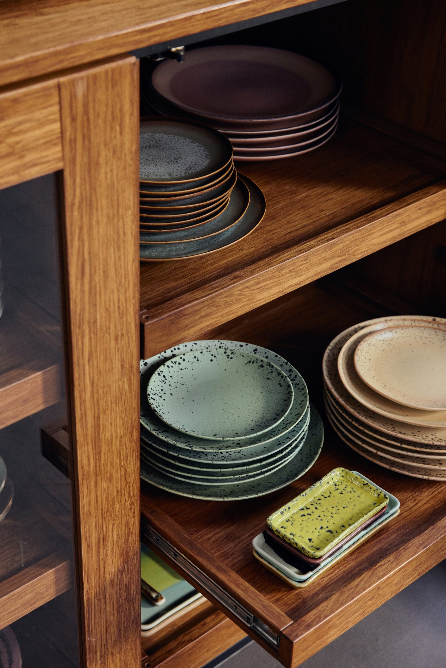 Hkliving 70s ceramics - Dinner plates Fleck (set of 2)