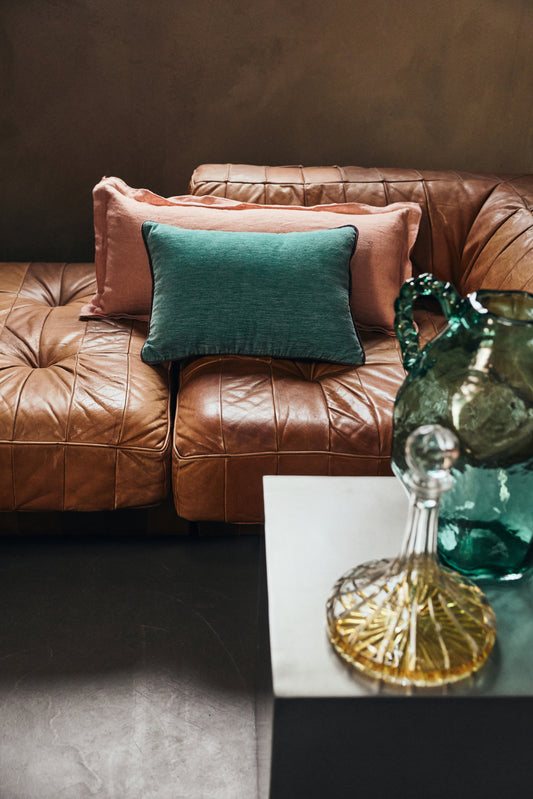 Hkliving Velvet cushion - Deep sea
