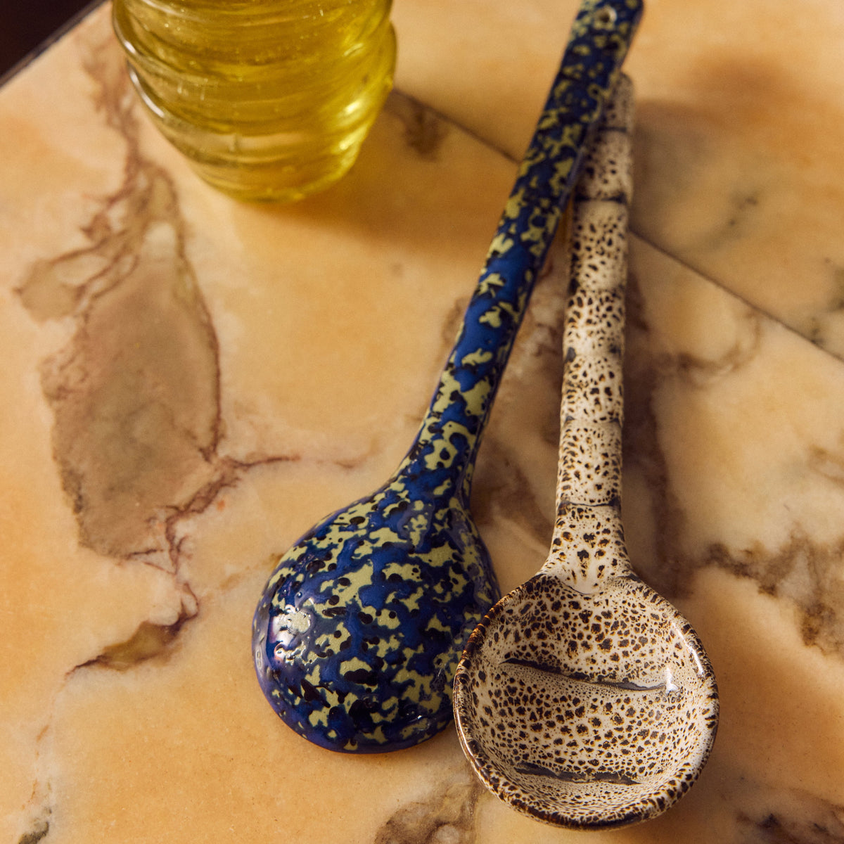 Hkliving 70s ceramics - Serving spoons Blues (set van 2)