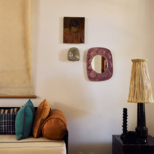 Hkliving - Funky wall mirror, Pink