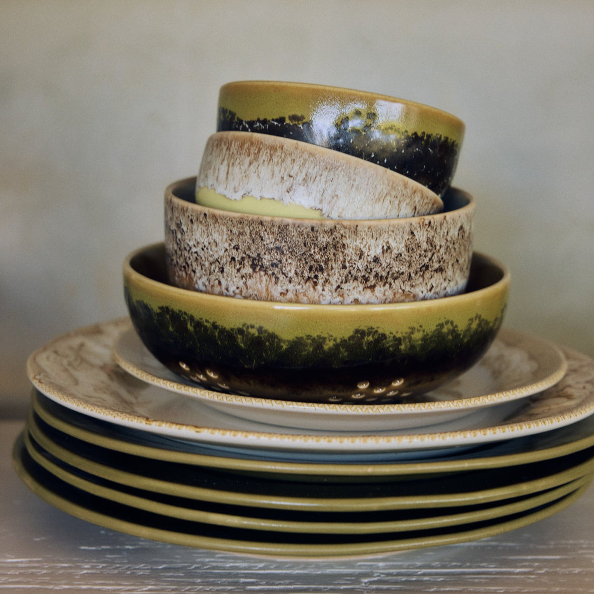 Hkliving 70s ceramics - Tapas bowl, Truffle