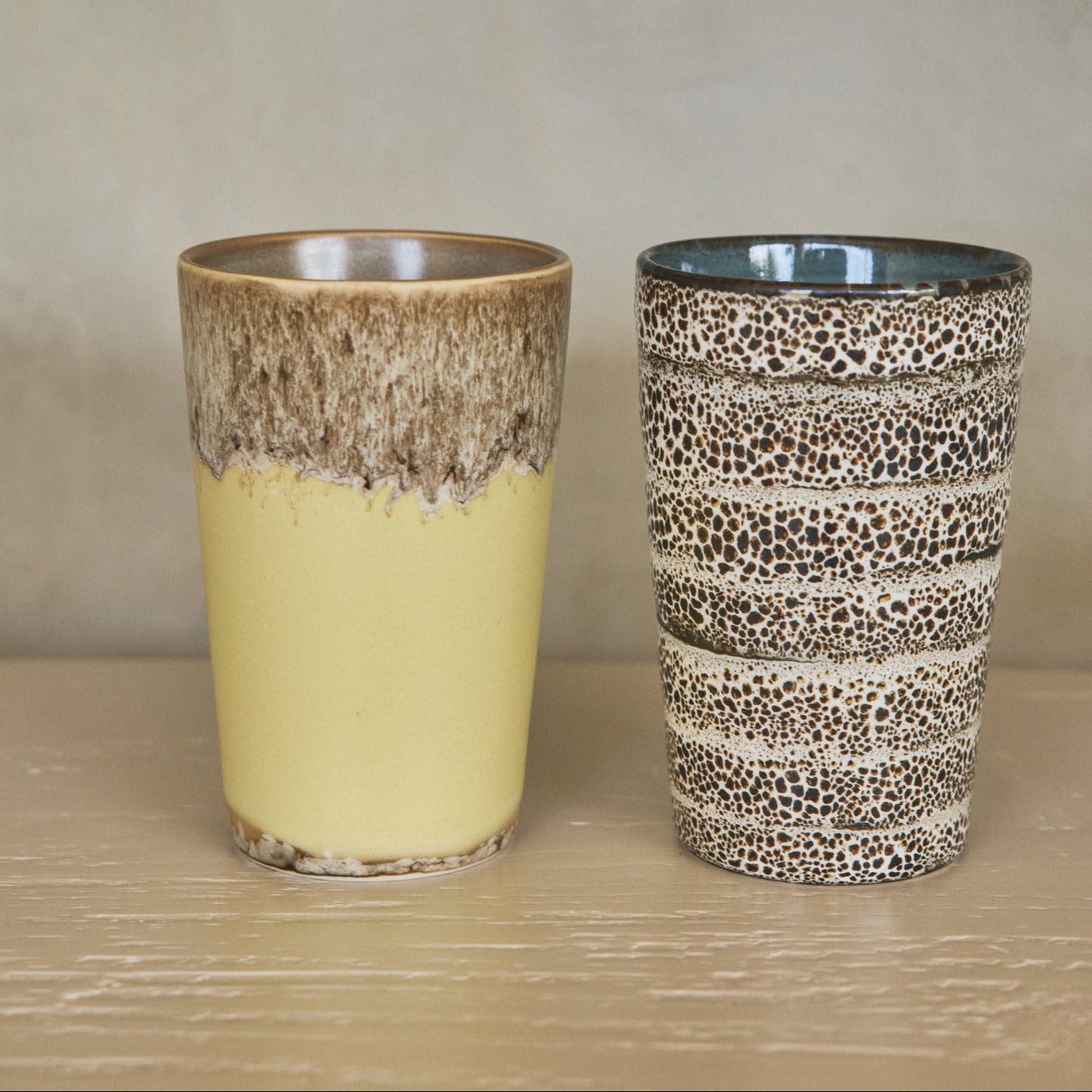 Hkliving 70s ceramics - Tea mug, Custard