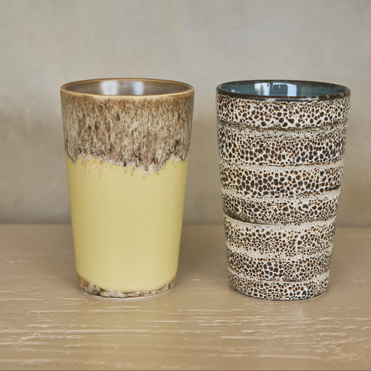 Hkliving 70s ceramics - Tea mug, Custard