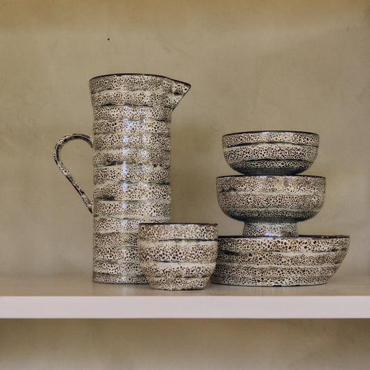 Hkliving 70s ceramics - Pasta bowls, Brew (set van 2)