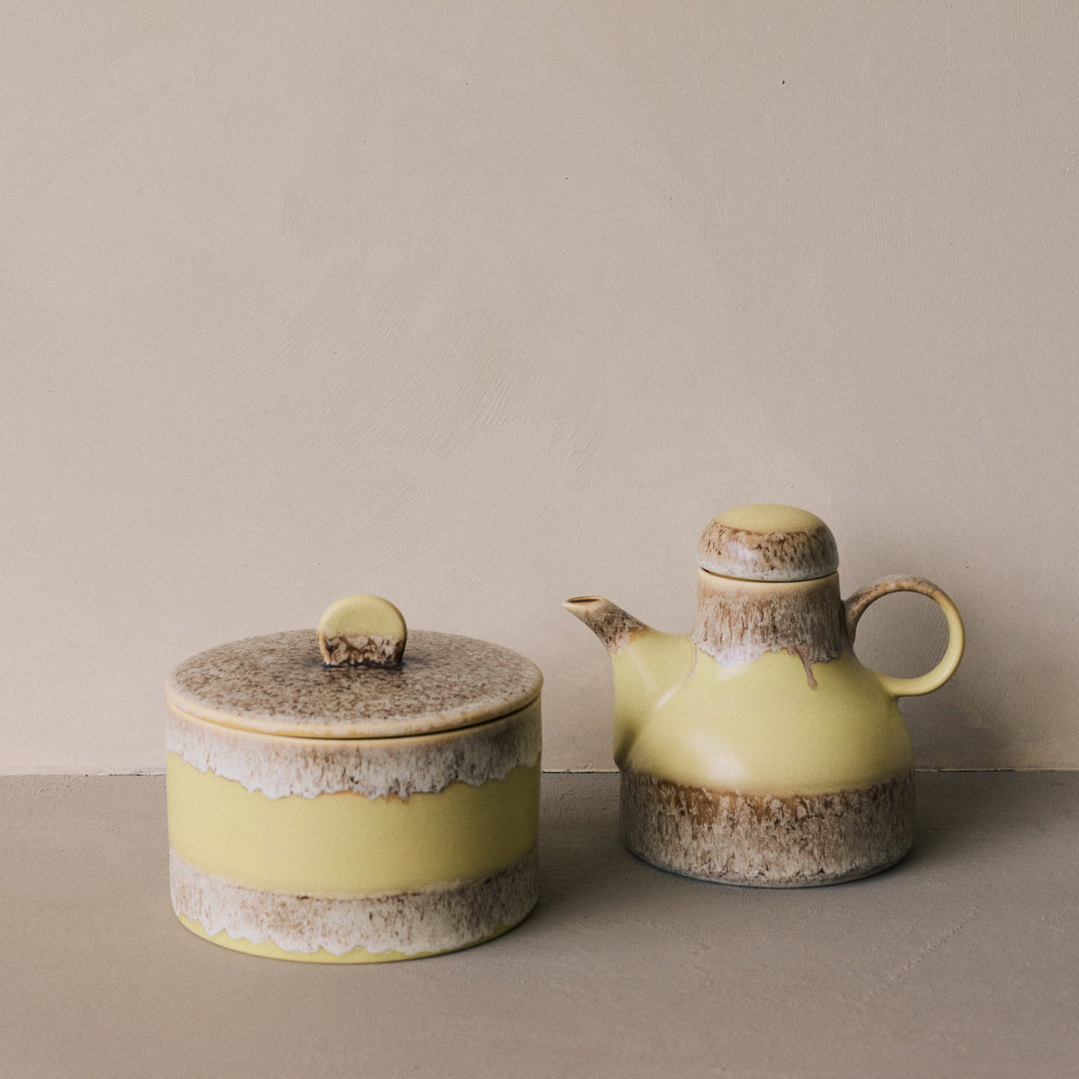 Hkliving 70s ceramics - Coffee pot, Custard