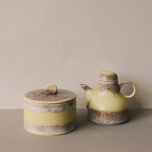 Hkliving 70s ceramics - Coffee pot, Custard