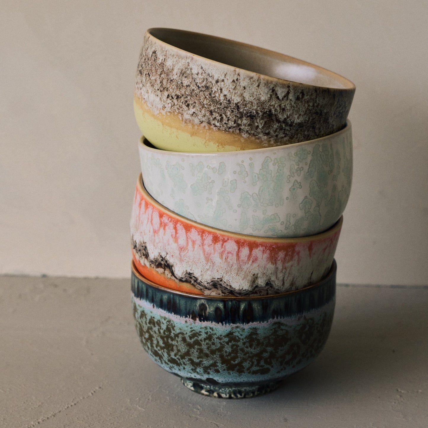 Hkliving 70s ceramics - Noodle bowl, Custard