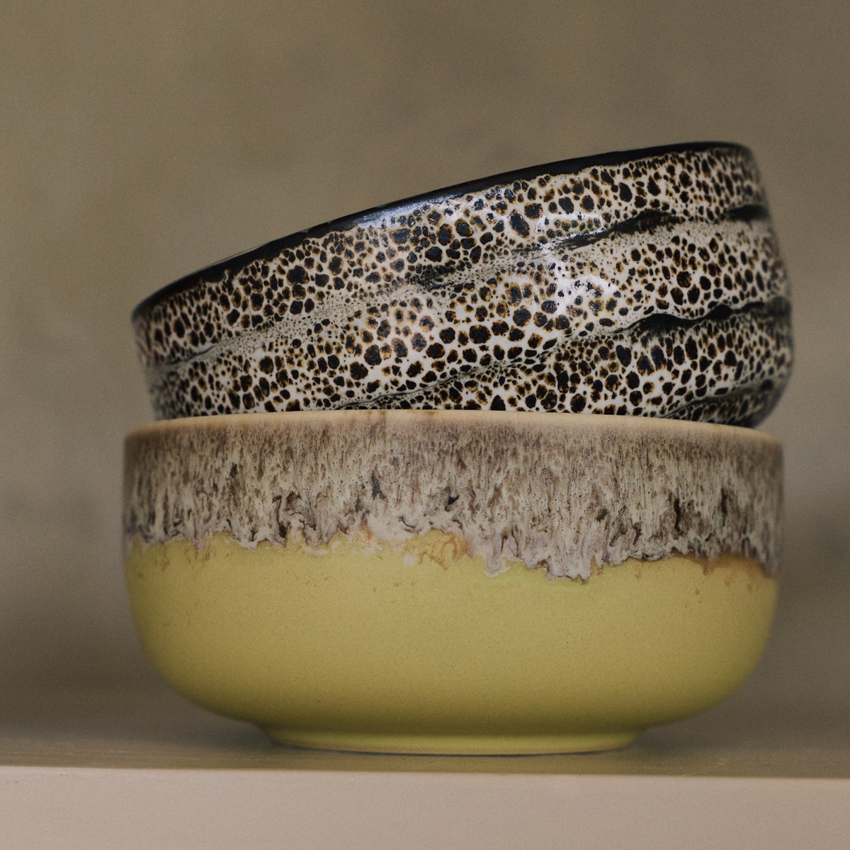 Hkliving 70s ceramics - Dessert bowl, Custard