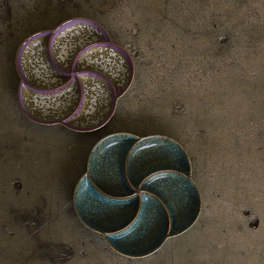 Hkliving 70s ceramics - Snack tray, Deepsea