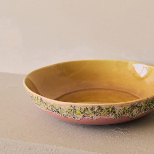 Hkliving 70s ceramics - Serving bowl Macaron