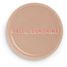 Afbeelding in Gallery-weergave laden, Petit four bordje HELLO SUNSHINE beige ø8,5 cm
