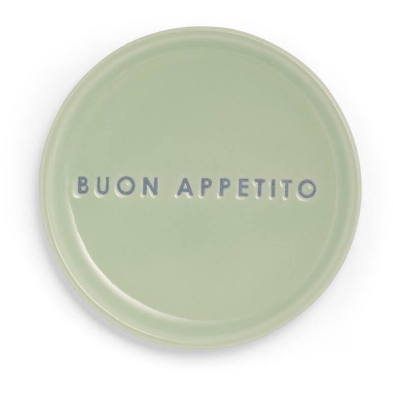 Petit four bordje BUON APPETITO lichtgroen ø8,5 cm