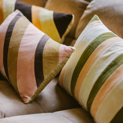 Kussen - HK living Striped velvet fields