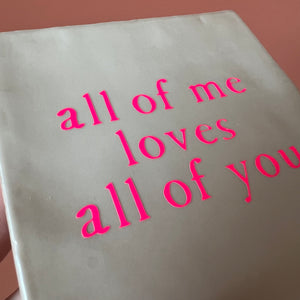 Tegel All of me loves all of you - Beige