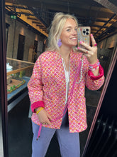 Afbeelding in Gallery-weergave laden, Jasje print - Roze/oranje
