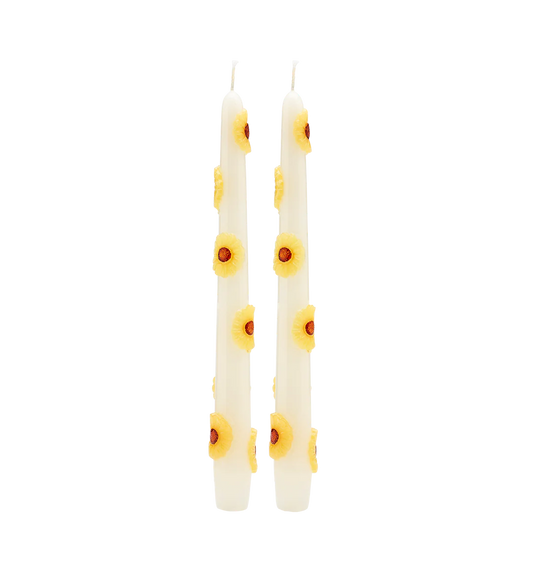 Anna Nina Sunflower 3D Candle Set of 2
