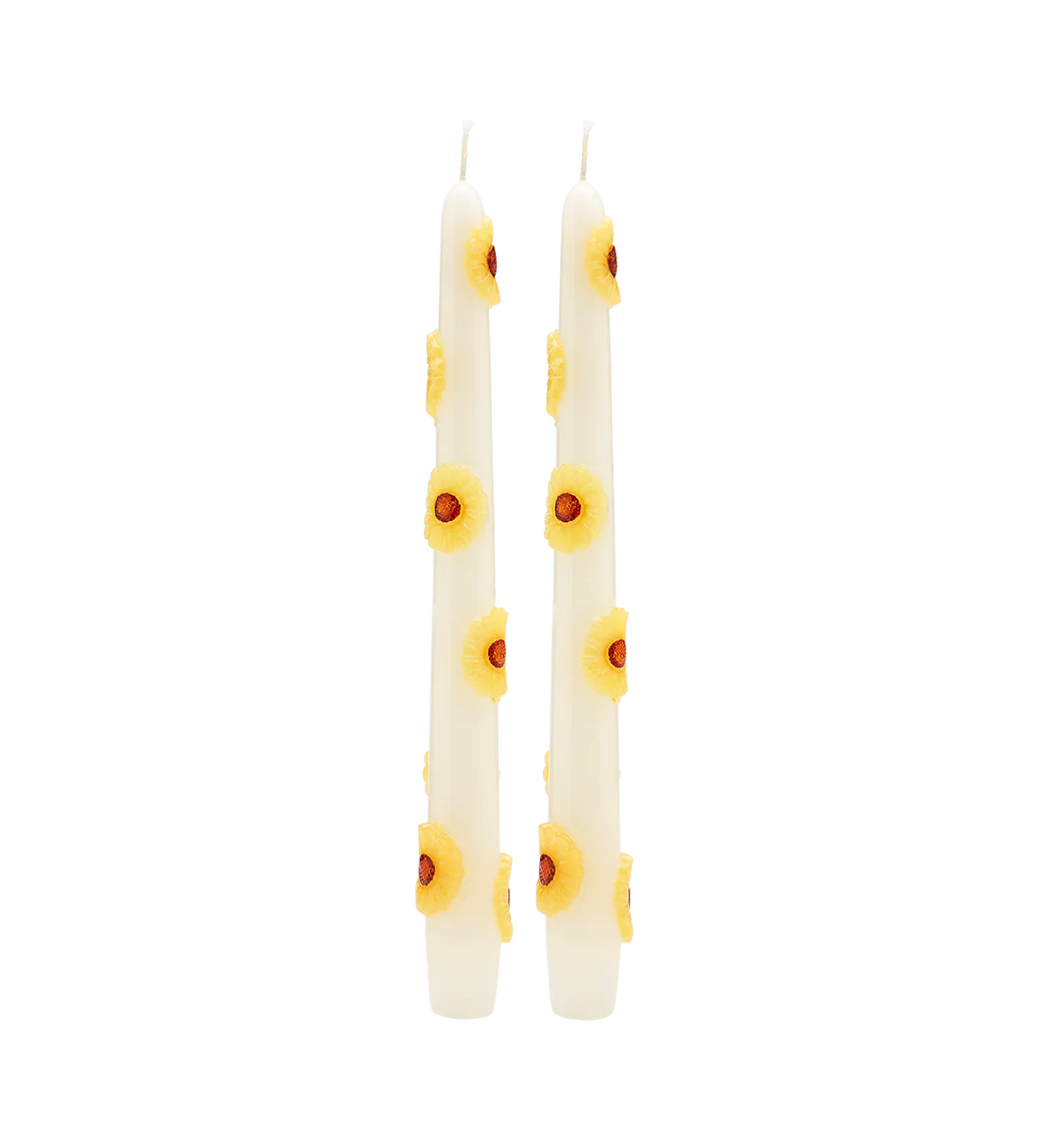 Anna Nina Sunflower 3D Candle Set of 2