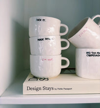 Afbeelding in Gallery-weergave laden, Anna + Nina Fuck It Cappuccino Mug
