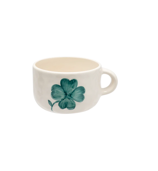 Anna + Nina Shamrock cappucino Mug