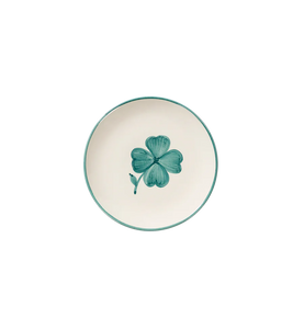 Anna + Nina Shamrock dessert plate