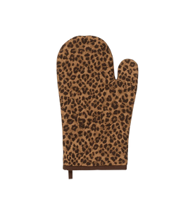 Anna + Nina Leopard oven mitt