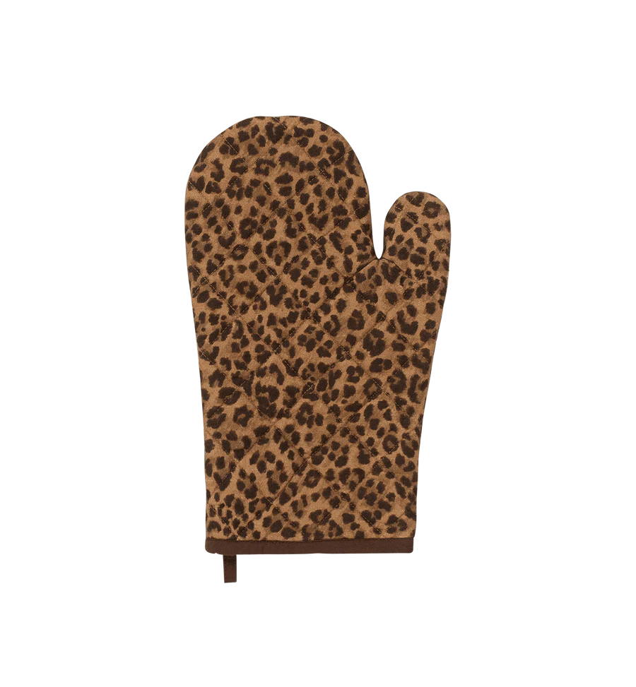 Anna + Nina Leopard oven mitt