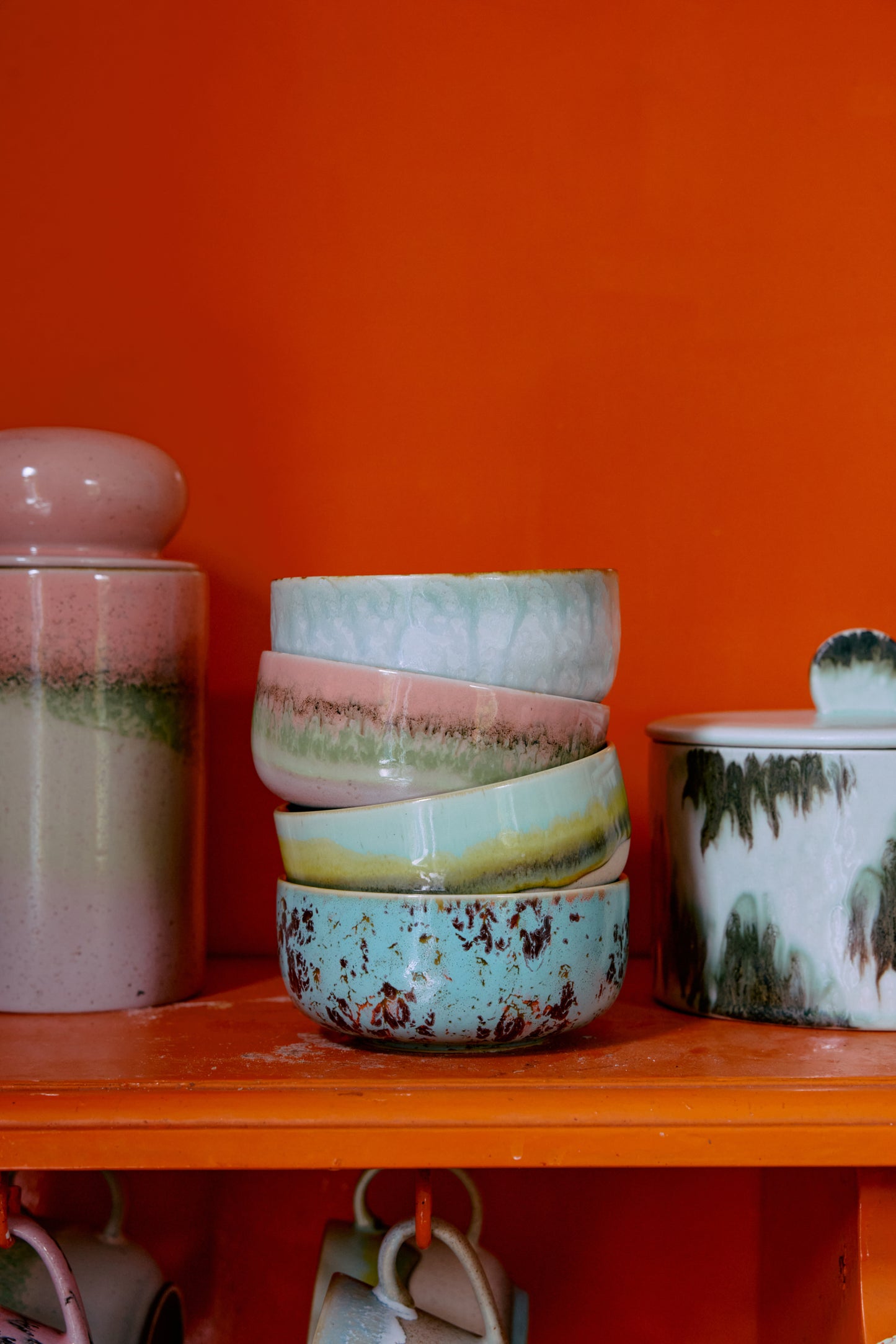 Hkliving 70s ceramics - Dessert bowl Petal