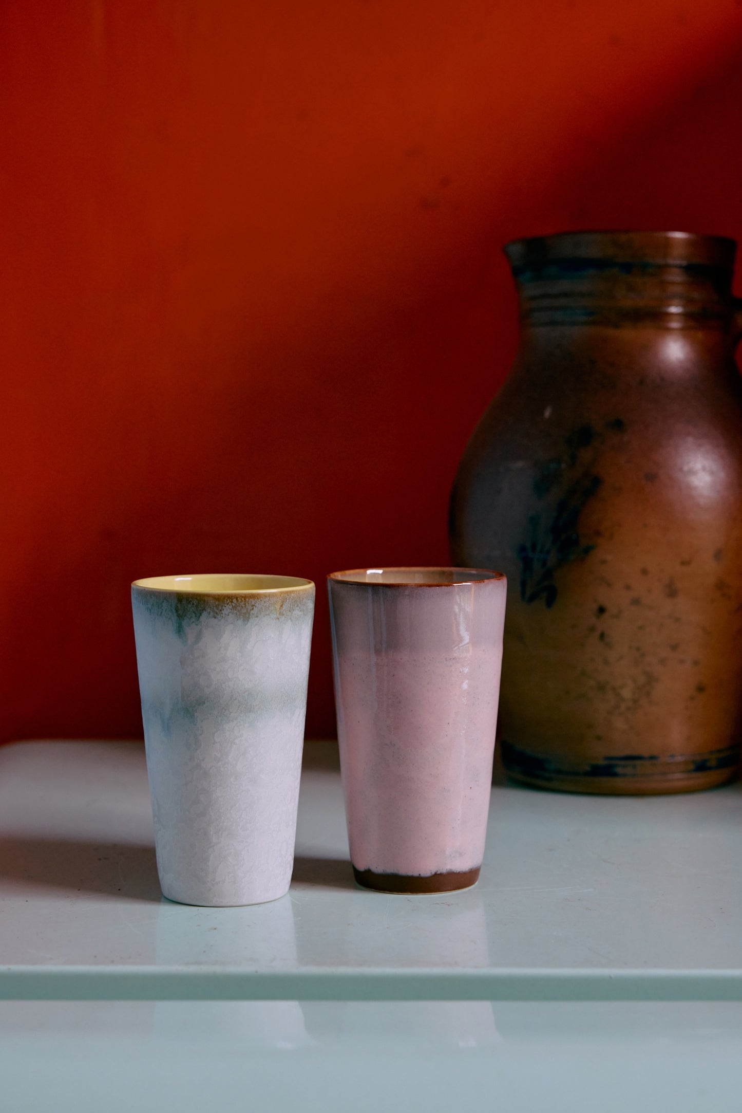 Hkliving 70s ceramics - Latte mug Petal