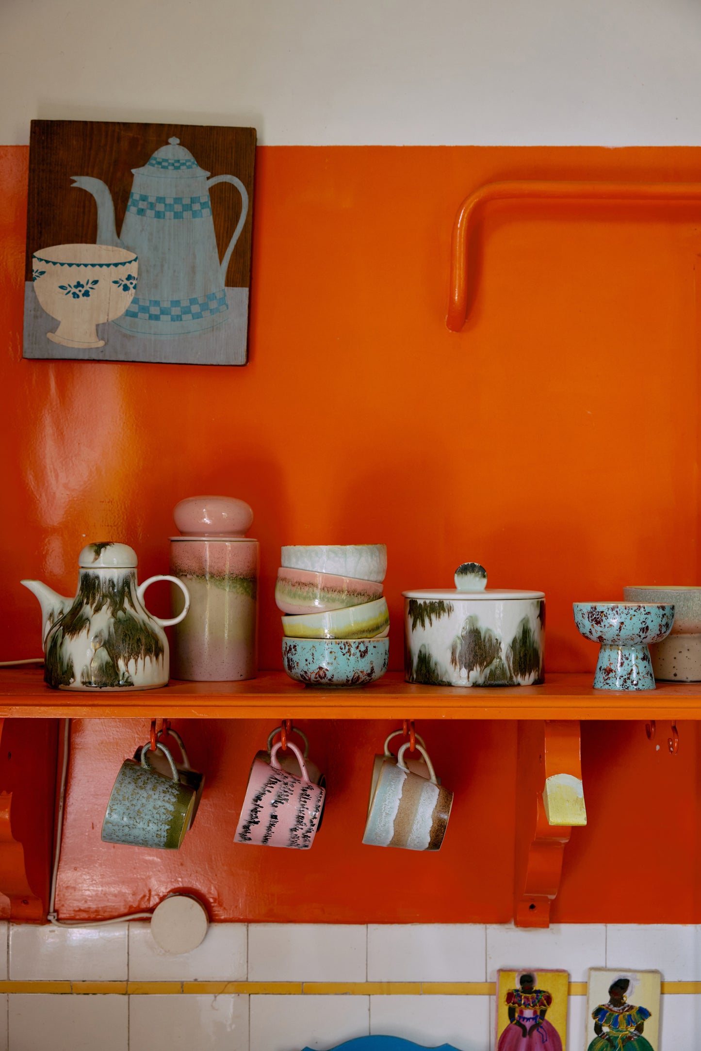 Hkliving 70s ceramics - Cappuccino mug Skyline