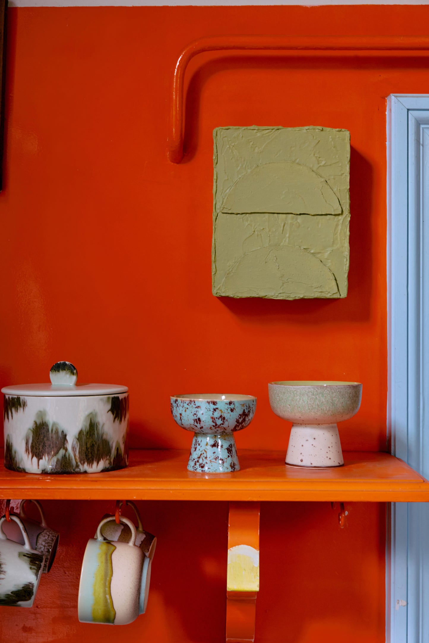 Hkliving 70s ceramics - Tapas bowl on base Slush