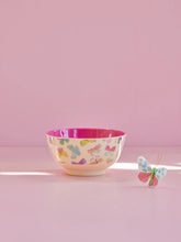 Afbeelding in Gallery-weergave laden, Melamine Bowl medium - Butterfly print
