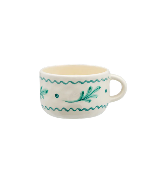 Anna + Nina Leaf Cappuccino Mug